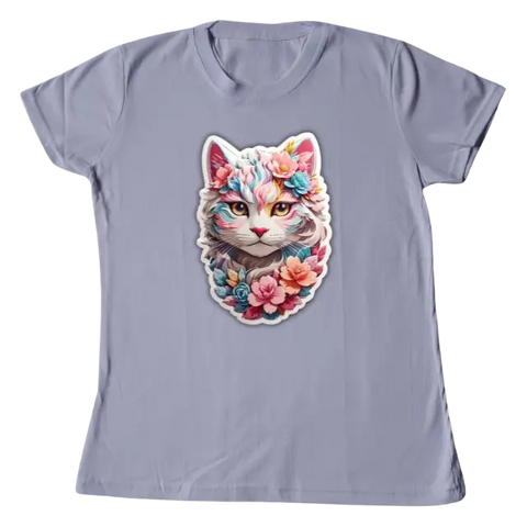 Camiseta Feminina Baby Look </br>Mystic Cat