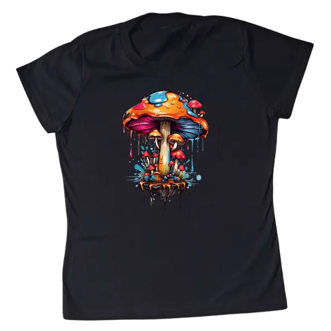 Camiseta Feminina Baby Look Cogumelo Encantado