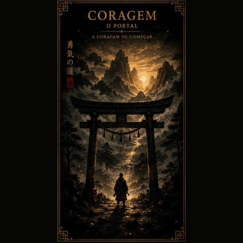 Camiseta Coragem O Portal - modelo masculino