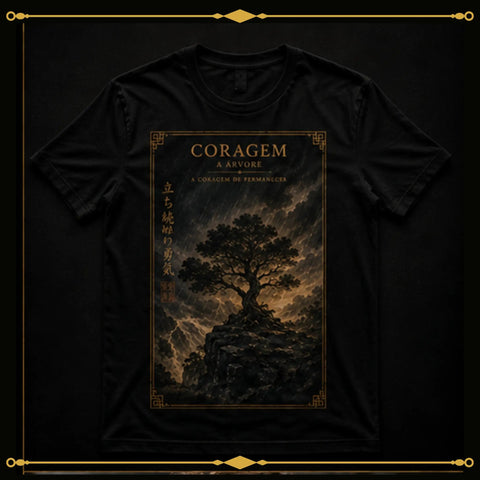 Arte Coragem A Árvore - árvore na tempestade